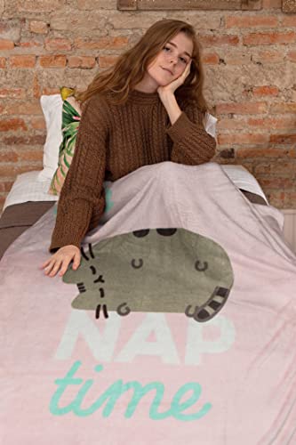 Culture Fly Pusheen The Cat Nap Time 45" x 60" Plush Fleece Throw Blanket