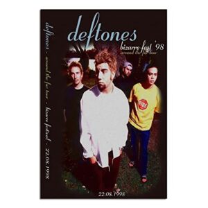 Glodse Band Poster Deftones Poster Art Wall Canvas Pictures for Modern Room Decor Prints Unframed 12" x 18"