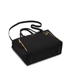 TUMI Voyageur Valetta Large Tote - Black/Gold