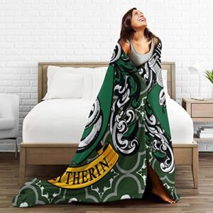 DIGOOD Sly-Therin Blanket Micro Fleece Throw Blanket Soft Cozy Blankets for Bed Couch Living Room 50 X 40 Inch