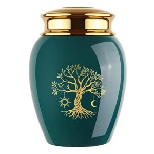 dgdcdv human ashes keepsakes urn 24 cubic inches, small ceramic urns for human ashes, tree of life cremation urn, urns for sharing adult ashes, pet cat and dog urn, adult funeral urn
