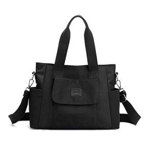 Women's Canvas Tote Bag Crossbody Satchel Bag Nylon Purse Shoulder Bag Hobo Bag Cute Large Size Casual Clutch