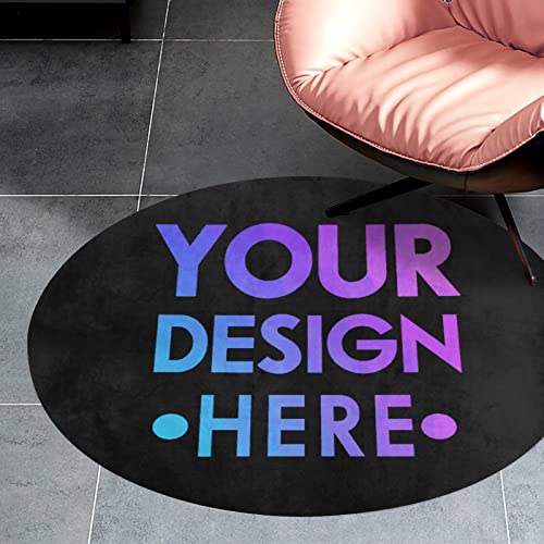 Custom Rug Personalized Your Own Image Text Photo Welcome Doormat Area Rugs Floor Mat Non Slip Carpet for Foyer Front Porch Back Door Black 24 in