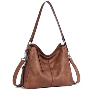 bostanten purses for women designer leather handbags hobo bags ladies shoulder crossbody bags with tassel brown