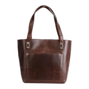 elizo leather tote bag for women genuine leather shoulder bag work totes for women large purse bag