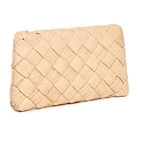 Loeffler Randall Women's Aviva Woven Puff Clutch, Natural, Tan, One Size