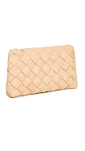 Loeffler Randall Women's Aviva Woven Puff Clutch, Natural, Tan, One Size