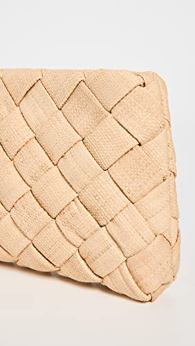 Loeffler Randall Women's Aviva Woven Puff Clutch, Natural, Tan, One Size