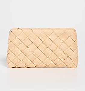 Loeffler Randall Women's Aviva Woven Puff Clutch, Natural, Tan, One Size