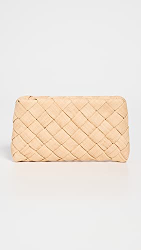 Loeffler Randall Women's Aviva Woven Puff Clutch, Natural, Tan, One Size