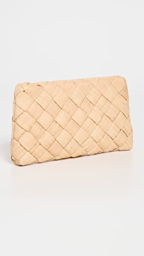 Loeffler Randall Women's Aviva Woven Puff Clutch, Natural, Tan, One Size