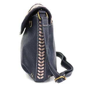 Braided Boho Crossbody - Charming Charms Daisy+HOPE - Navy