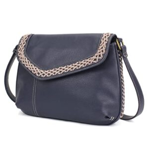 Braided Boho Crossbody - Charming Charms Daisy+HOPE - Navy