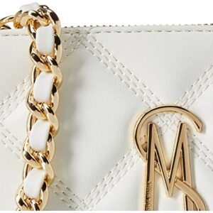 Steve Madden Daisy Quilted Crossbody, White