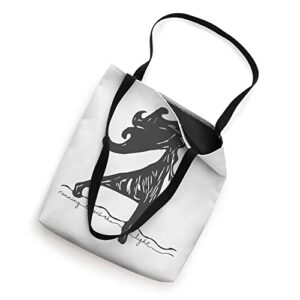 Running Toward The Light (charcoal) Tote Bag