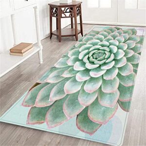 donmyer area rugs, tropical plants succulents cactus,runner rug floor non-slip door mats floor carpet floor mat door rugs for hallway living room bedroom 70.8”l x 23.6”w