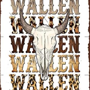 WASUBEA Metal Tin Sign Morgan Wallen Country Music Metal Poster Home Bar Pub Man Cave Wall Decor 8X12 Inch