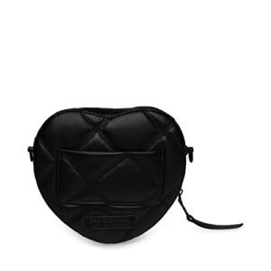 Steve Madden Lover Heart Crossbody, Black/Black