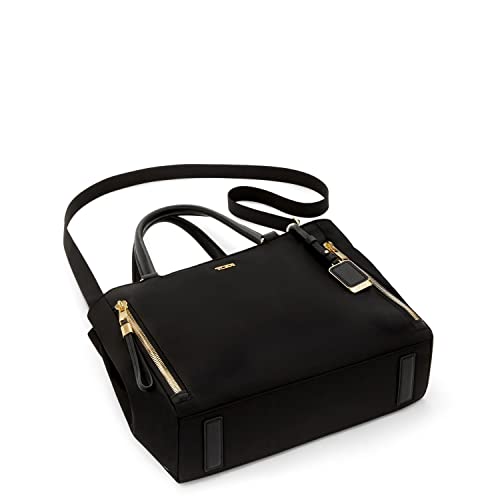 TUMI Voyageur Valetta Medium Tote - Black/Gold