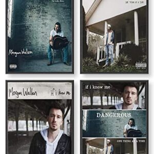 IZOOMIHOME Morgan Poster Wallen Music Album Cover Limited Edition Posters, Music Posters (Set of 4, 8in x 10in, Unframed) (Morgan Poster)