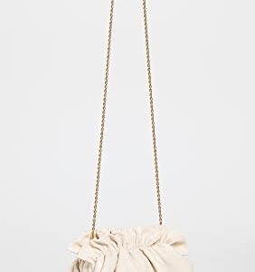 Loeffler Randall Women's Willa Mini Cinch Clutch, Cream, Off White, One Size