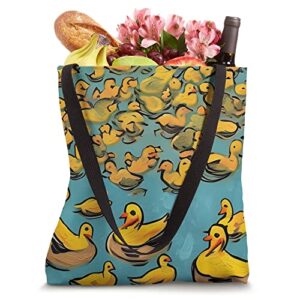 Unique Impressionist ducks Tote Bag