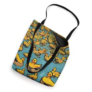 Unique Impressionist ducks Tote Bag