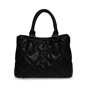 steve madden mickey quilted satchel, black
