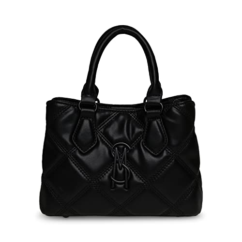 Steve Madden Mickey Quilted Satchel, Black