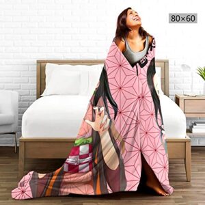 OYYFECC Anime Blanket Throw Flannel Fleece Warm Blankets Comfortable Bedding for Kids Adults Gifts Bed Sofa Living Room 50"X40"
