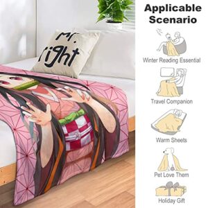 OYYFECC Anime Blanket Throw Flannel Fleece Warm Blankets Comfortable Bedding for Kids Adults Gifts Bed Sofa Living Room 50"X40"
