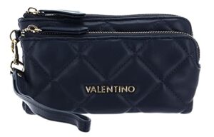 valentino women’s wallet, blue, one size
