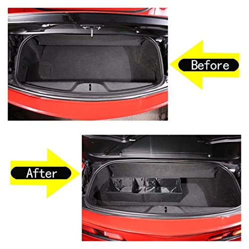 PSKOO Compatible With Corvette C7 2014-2019 Car Trunk Storage Box Extra Large Organizer Home Car Seat Organizer Car Accessories Interior