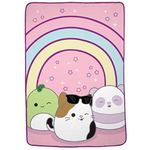 franco squishmallows bedding super soft plush throw blanket, 62 in x 90 in