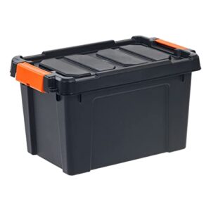 ZULOW Heavy Duty Plastic Storage Box,Set Of Four