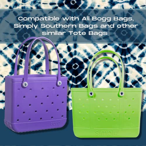 BOGLETS - Yin and Yang Charm Compatible with Bogg Bags, Simply Southern and Other Similar Tote Bags.