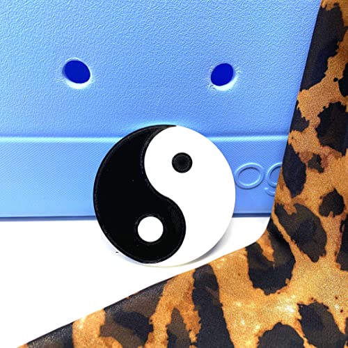 BOGLETS - Yin and Yang Charm Compatible with Bogg Bags, Simply Southern and Other Similar Tote Bags.