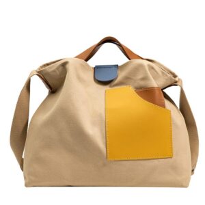 aesthetic hobo bags for women, crossbody canvas shoulder bag totes handbags for college, shopping, travel, work (khaki,one size)