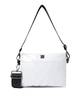 think royln diagonal bum bag 2.0 – medium white patent one size