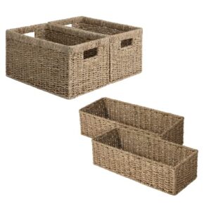 storageworks seagrass storage baskets