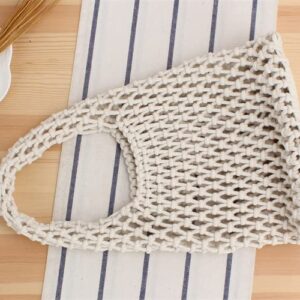 Naimo Straw Beach Bag Large Woven Rattan Shoulder Bag Fishing Net Handbag Cotton Rope Tote Summer Crochet Hobo Bag