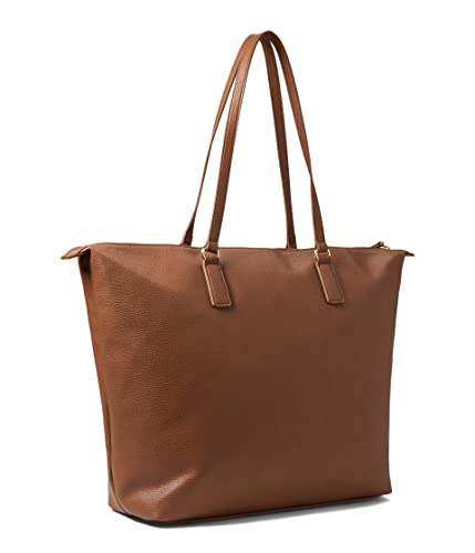 Tommy Hilfiger Graham II Tote w/Hangoff-Pebble PVC Cognac One Size