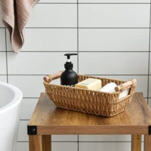 StorageWorks Round Paper Rope Storage Baskets