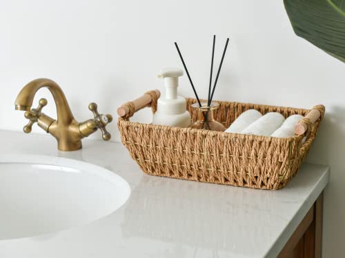 StorageWorks Round Paper Rope Storage Baskets