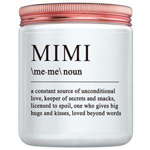 Mimi Gifts- Funny Mimi Birthday Gift, Mother’s Day Gifts for Mimi Grandma Grandmother, Mimi Definition Candle