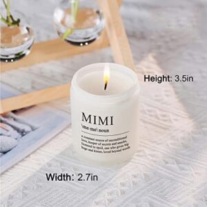 Mimi Gifts- Funny Mimi Birthday Gift, Mother’s Day Gifts for Mimi Grandma Grandmother, Mimi Definition Candle