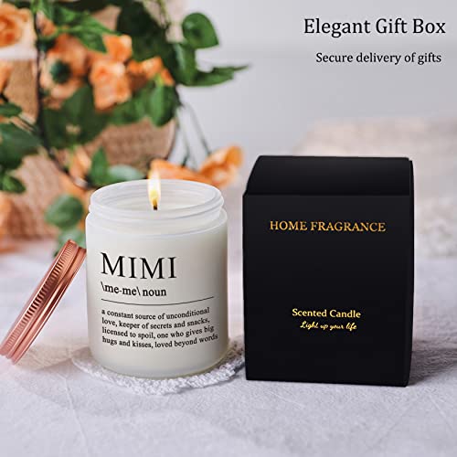 Mimi Gifts- Funny Mimi Birthday Gift, Mother’s Day Gifts for Mimi Grandma Grandmother, Mimi Definition Candle