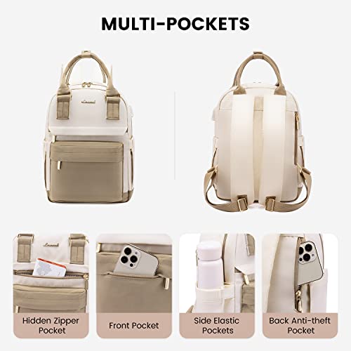 LOVEVOOK Mini Backpack for Women Girls Stylish Waterproof Backpack Purse with USB Port, Cute Daypack for School Travel Party