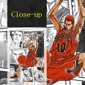 Onstthm Anime Slam Dunk Poster 5Pcs Canvas Painting HD Print Wall Art for Living Room Home Decoration Boy Gift，Unframed 8"x12"