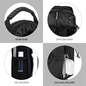 2nd Childhood Festival Crossbody Bag; XL Water Bottle Carrier with Zippered Pocket to Hold Phone, Wallet, and Keys